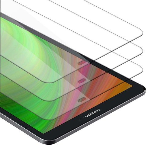 Cadorabo 3x Film De Protection Compatible Avec Samsung Galaxy Tab A 2016 10.1 Zoll En Haute Transparent - 3x Verre De Protection D'écran Durci (Tempered) D'une Dureté De 9h Avec Compatibilité 3d Touch