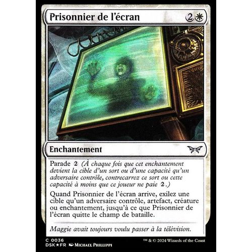 Prisonnier De L'écran - Foil - Magic - Mornebrune Vf - C - 36