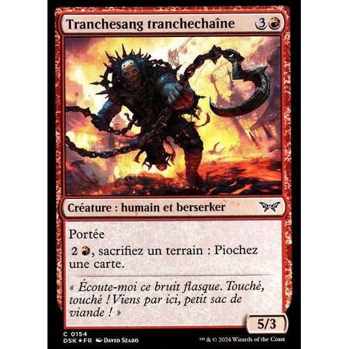 Tranchesang Tranchechaîne - Foil - Magic - Mornebrune Vf - C - 154