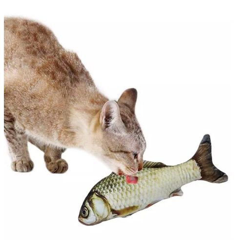 1 Pièces Doux Forme De Poisson En Peluche Pour Chats Interactif Poisson Chat Jouet Réaliste Jouet Pour Animaux De Compagnie Chat Jouet Cadeau