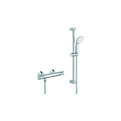 Mitigeur Baignoire douche thermale Grohe. GROHTHERM 500 avec set de douche 600mm chromé