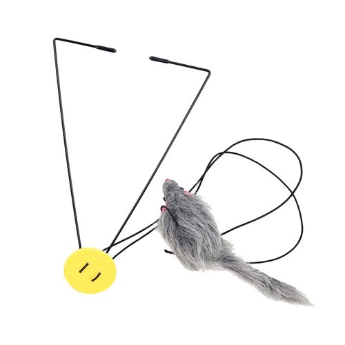 Réaliste Artificielle Chat Jouet Souris Pet Jouet Train Jouets Chatons Jeu Chat Teaser Locomotive Jouet