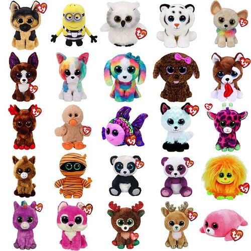 Ty Beanie Glitter Eyes Poupées Animaux En Peluche Panda Licorne Hibou Animaux En Peluche Chien Chat Boos Ours Kawaii Enfants Jouets 15cm