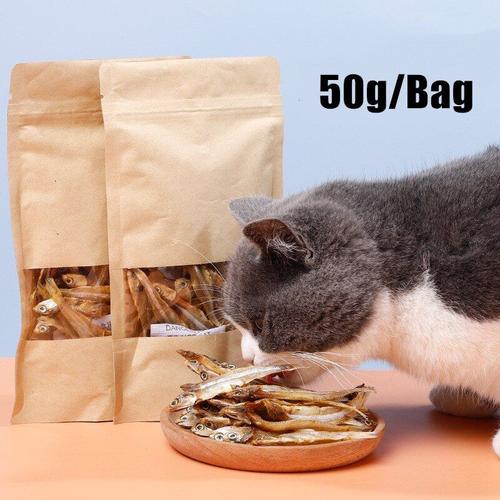 50g Chat Jouets Jouets À Mâcher Bâtonnets Alimentaires Granulés Poisson Séché Dents Molaires Bâtons De Nettoyage Nourriture Nourriture Art Jouets