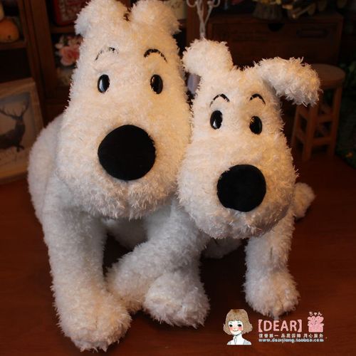 Nouveauté La Grande Aventure De Tintin Neige Chien Mignon Peluche Chien Blanc En Peluche Poupée Cadeau D'anniversaire Pour Enfants