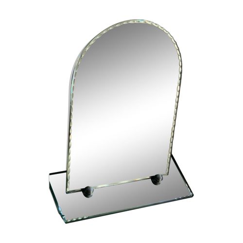 Miroir coiffeuse moderniste psych 193040 24x12cm blanc