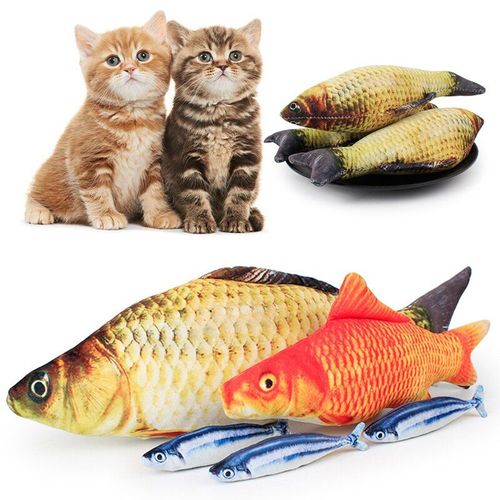 2022 Pp Coton Flanelle Chat Jouet Disque Interactif Poisson Chat Jouet Réaliste Jouet Pour Animaux De Compagnie