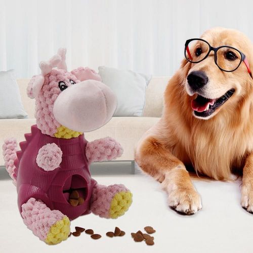 Animal De Compagnie Chien Chiot Jouets Mignon Animal En Caoutchouc En Peluche Poupée Distributeur De Nourriture Molaire Mâcher Jouet Accessoires