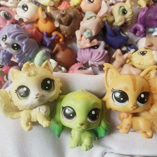 Lps Jouets Pour Animaux De Compagnie Figurine Orange Jouets Pour Animaux De Compagnie Chat Gog Ours Abeille Vache Renard Pour Enfants Cadeau Pour Enfants