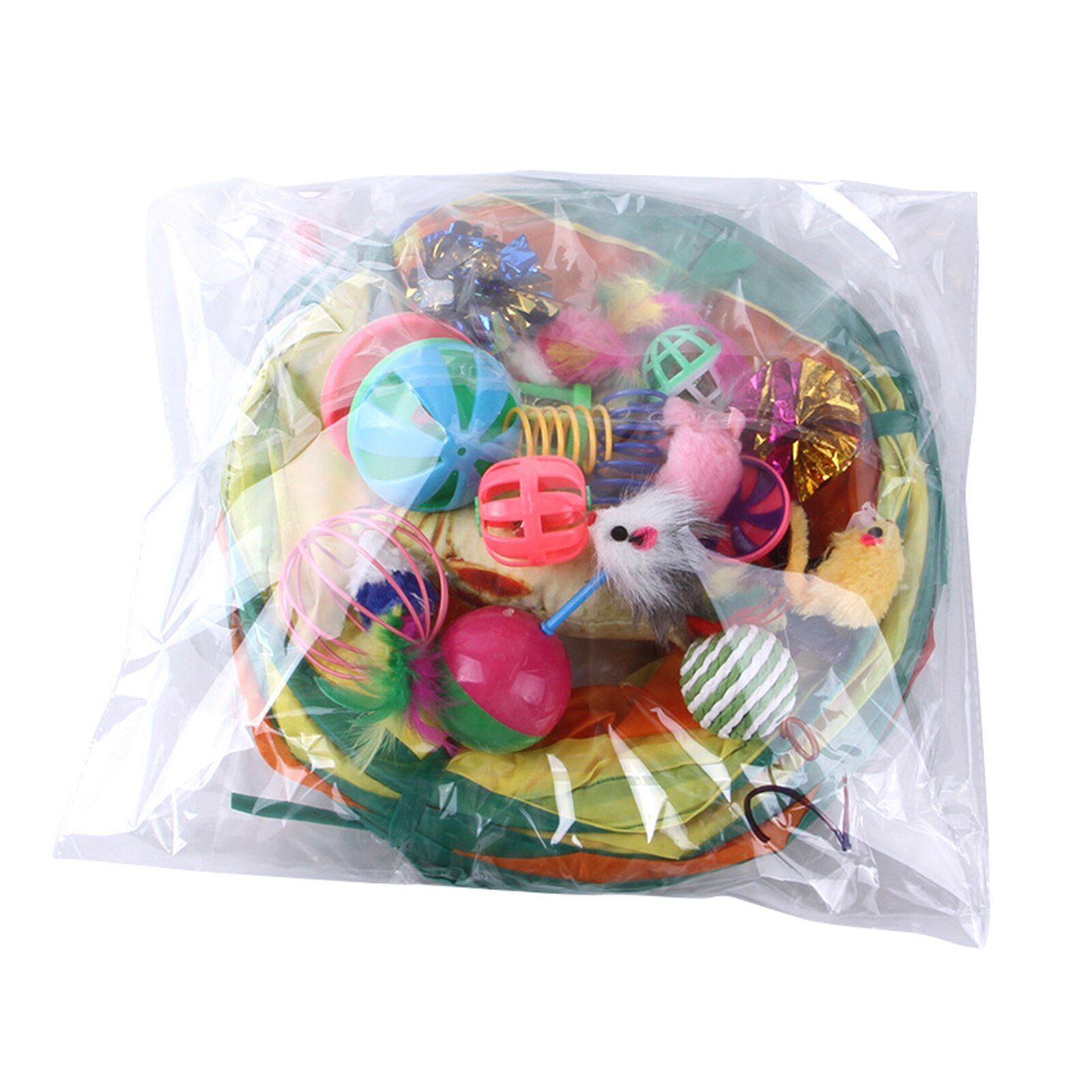 20 Pices Chat Jouet Ensemble Interactif Souris Forme Jouet ... - 4