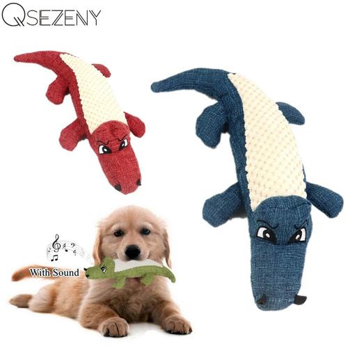 Jouet Pour Animaux De Compagnie Lin Crocodile En Peluche Jouet Animal Jouet Chien Mâcher Couineur Bruit Jouet Marchandises