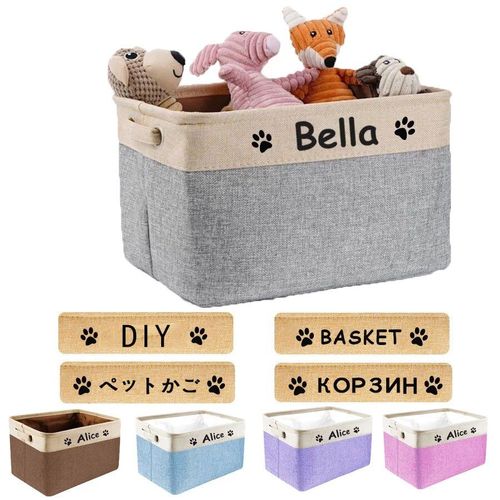 Panier À Jouets Pour Chien, Boîte De Rangement D'identité Pliable Personnalisée, Boîte À Jouets Pour Chien, Boîte À Jouets Pour Chat