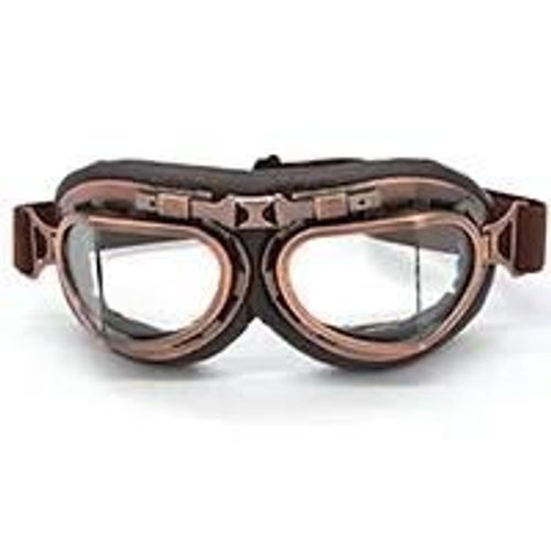 Dégager - Lunettes De Moto Rétro, Classiques, Pour Pilote Cruiser, Steampunk, Pour Motocross, Atv, Protection Uv, En Cuivre