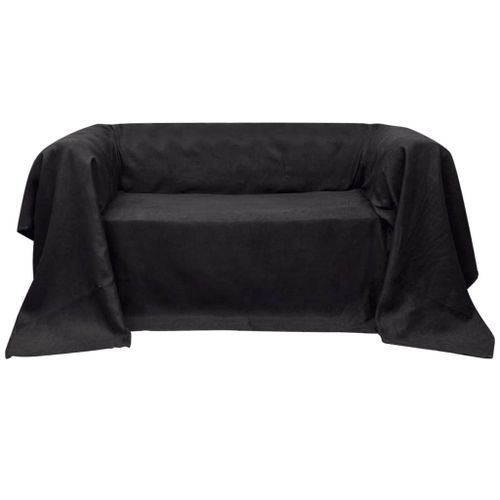 Vidaxl Housse De Canapé Micro-Suède Anthracite 210x280 Cm