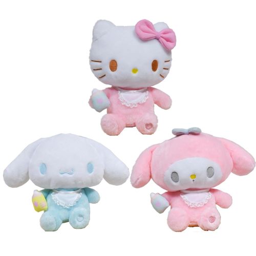 20cm Mignon Dessin Animé En Peluche Cannelle Mélodie Kt Chat Biberon Blanc Chien En Peluche Poupée En Peluche Animal Jouet Enfants Cadeaux