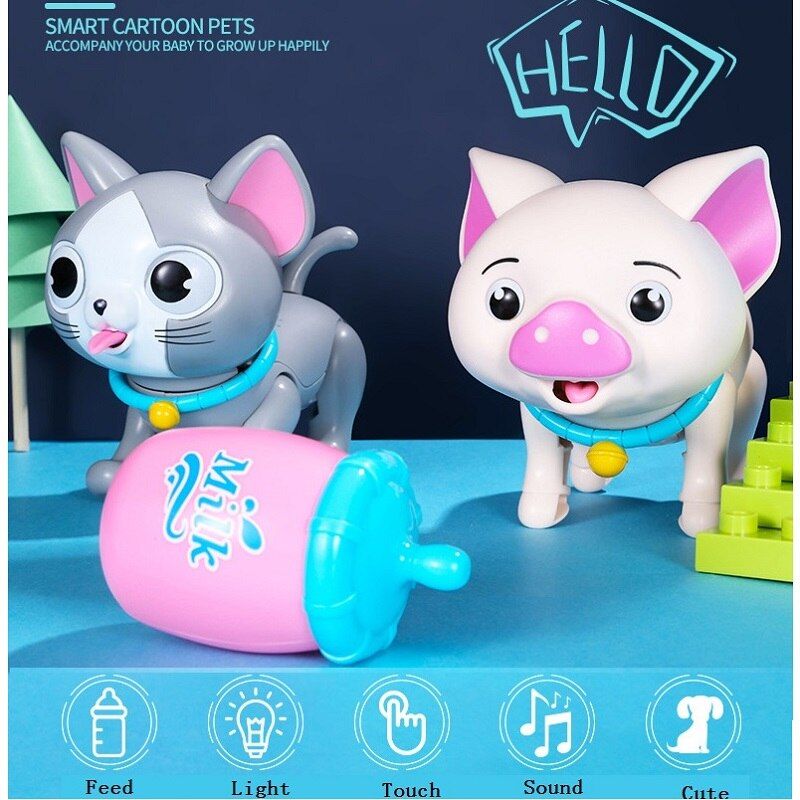 Jouets Interactifs Intelligent Chien Chat Cochon Jouets Beau... - 3