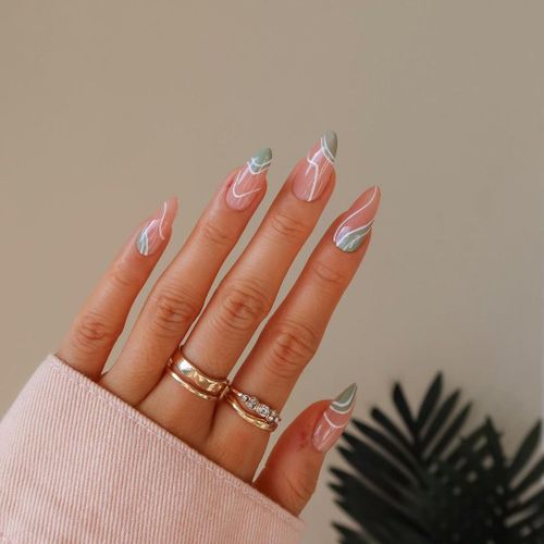 Faux Ongles Porter Une Pièce De Manucure Française Patch De Manucure Simple Presse De Manucure Sur Les Ongles(72pcs) 