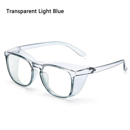 Tran Bleu Clair - Lunettes De Sécurité Anti Buée, Anti Pollen, Anti Lumière Bleue, Protection Uv400, Anti Salive, Anti Poussière, Pour Hommes Et Femmes