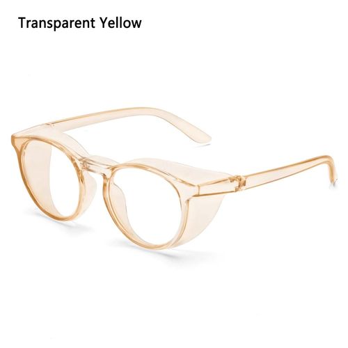 Jaune Trans Y - Lunettes De Sécurité Anti Buée, Anti Pollen, Anti Lumière Bleue, Protection Uv400, Anti Salive, Anti Poussière, Pour Hommes Et Femmes