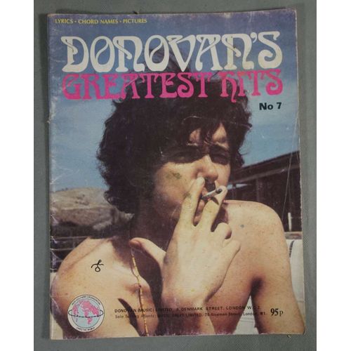 Donovan's Greatest Hits N°7 - Partition Guitare Et Paroles - Donovan Leitch - 14 Morceaux - Rare -