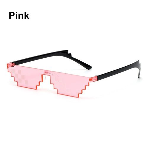 B Rose - Lunettes De Soleil En Forme De C?ur, 1 Pièce, Lunettes De Soleil, Mosaïque, Amusant, Jouet D'action, Minecraft, C?ur Pixel, Accessoires De Costume