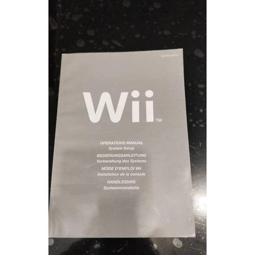 Notice Nintendo Wii Mode D'emploi Installation De La Console