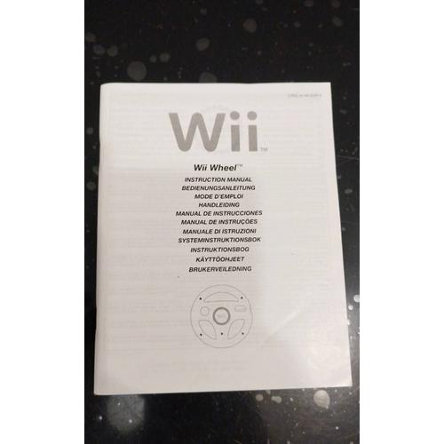 Notice Wii Wheel Manuel D'instruction Volant Nintendo Wii