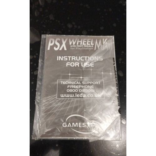 Notice Manuel D'instruction Volant Playstation Psx Whelle Mk11 Gamester