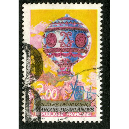 Timbre Oblitéré Pilatre De Rozier,Marquis D'arlandes,1953,République Française,2,00