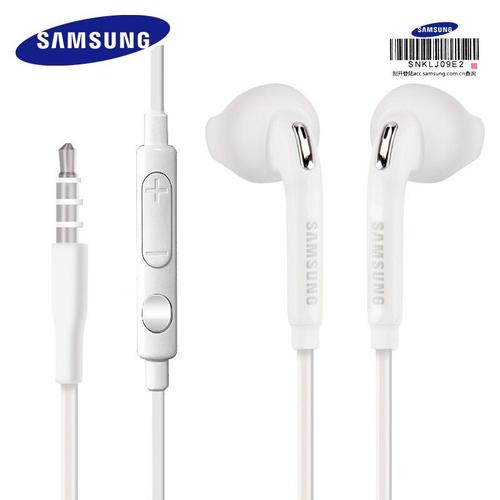 Samsung EO-EG920 Casque filaire Casque de sport de marque avec microphone Câble de 1,2 m Prise jack 3,5 mm Bouton de commande du haut-parleur