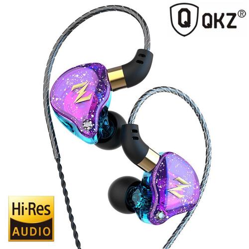 Nouveau QKZ ZEN écouteurs HiFi basse écouteurs double haut-parleurs filaire casque avec micro casque antibruit Sport course musique fone