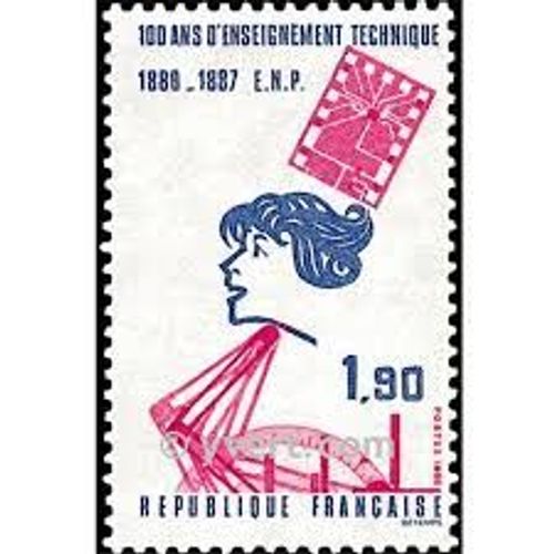 Centenaire De L'enseignement Technique Année 1986 N° 2444 Yvert Et Tellier Luxe