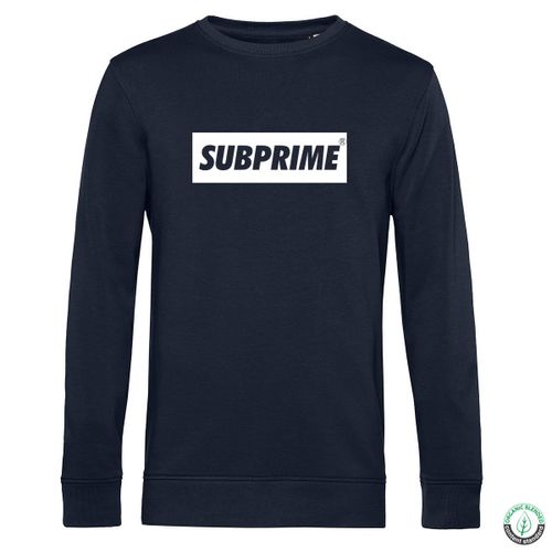 Subprime Sweater Block Navy Bleu