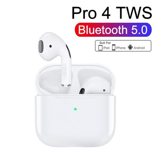 Nouveaux écouteurs sans fil TWS Pro 4 Bluetooth 5.0 TWS écouteurs intra-auriculaires sport stéréo sans fil casque intra-auriculaire casque 4 génération