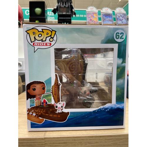 Figurine Pop Vaiana [Disney] #62 pas cher : Vaiana, Hei Hei & Pua sur bateau