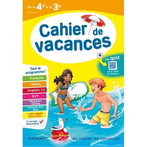 Cahier De Vacances De La 4e À La 3e