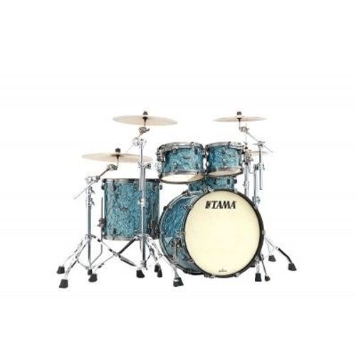 Starclassic Maple Stage 22 Smoked Black Nickel Sur  Turquoise Pearl