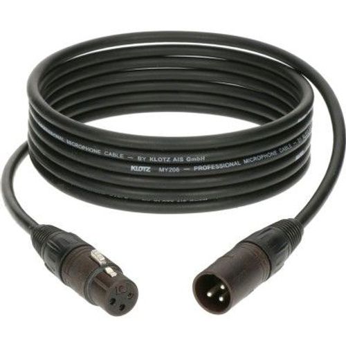 Cable Micro Xlr 10 M Male Femelle Neutrik Bronze