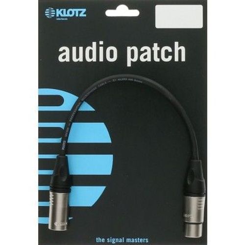 Cable Micro Xlr 60 Cm Noir Klotz