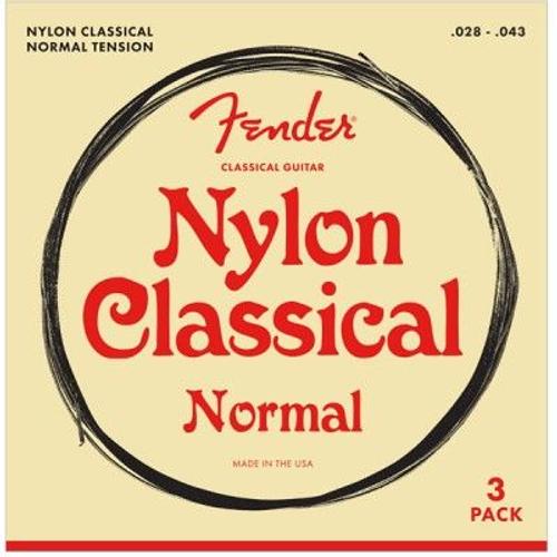 Nylon Acoustic Strings 100 Clearsur Silver Tie End Gauges 028043 3pack