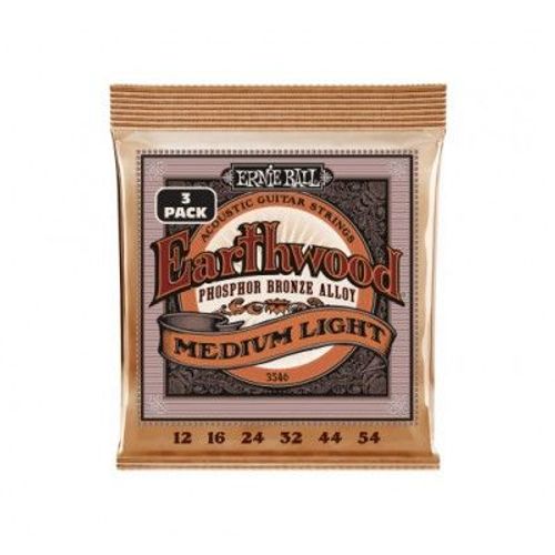 Cordes Earthwood Phosphore Bronze Medium Light 1254  Pack De 3