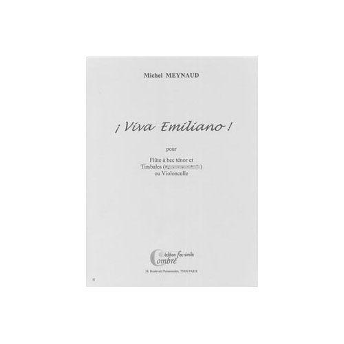 Meynaud Michel  Viva Emiliano   Flute A Bec Tenor Et Timbales Ou Violoncelle