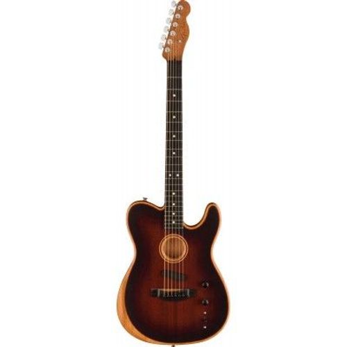 American Acoustasonic Telecaster Allmahogany Ebo Bourbon Burst