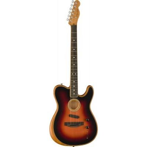 American Acoustasonic Telecaster Channelbound Neck Ebo 3color Sunburst