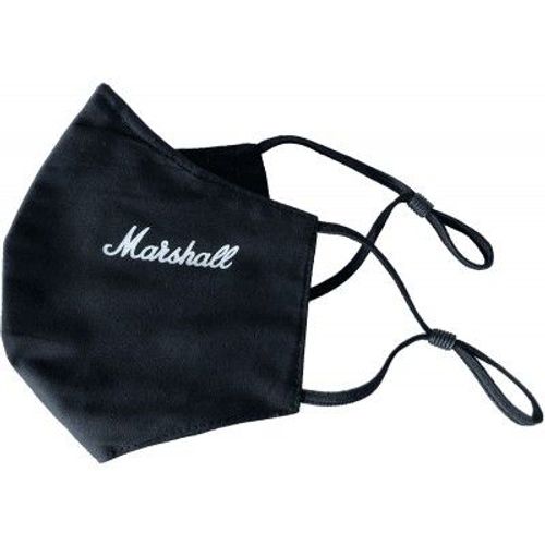 Masque Noir Avec Logo Marshall Blanc