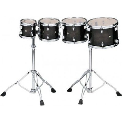 Set Tom De Concert Highpitched Transparent Black Burst