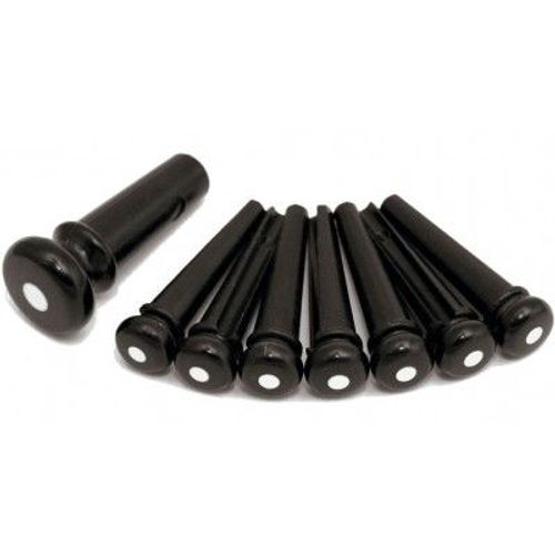 Set De Chevilles Noir Point Blanc