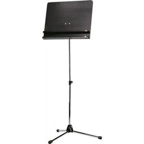 Pupitre Dorchestre Chrom Plateau Bois Noir Deux Tablettes