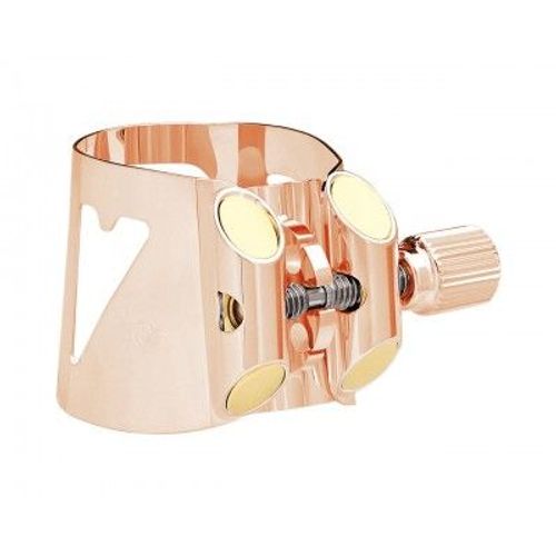 Ligature Optimum Or Or Rose Saxophone Alto  Couvrebec Plastique