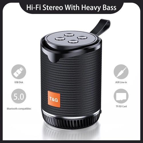 Haut-parleur Bluetooth portable TWS Mini haut-parleur radio TF AUX USB s Subwoofer Music Speaker